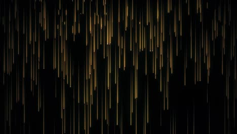 sparse elegant gold cascading line light streak looping background