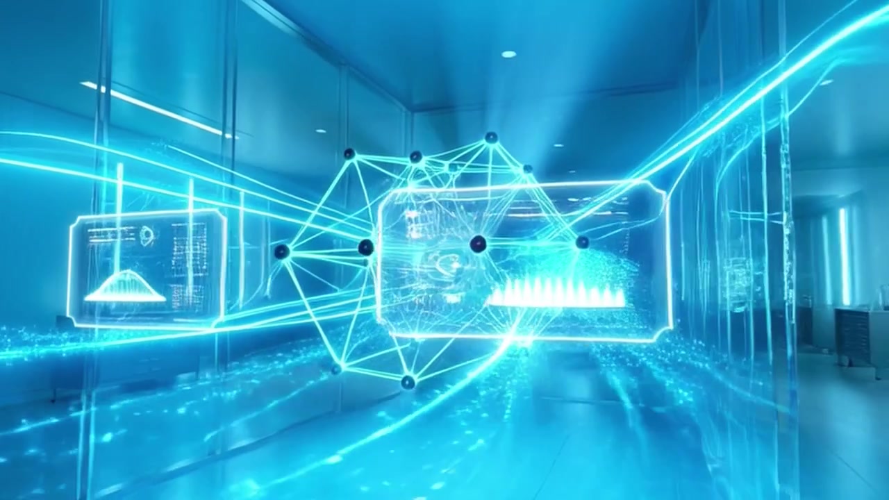 Digital Data Network Visualization in Modern Laboratory