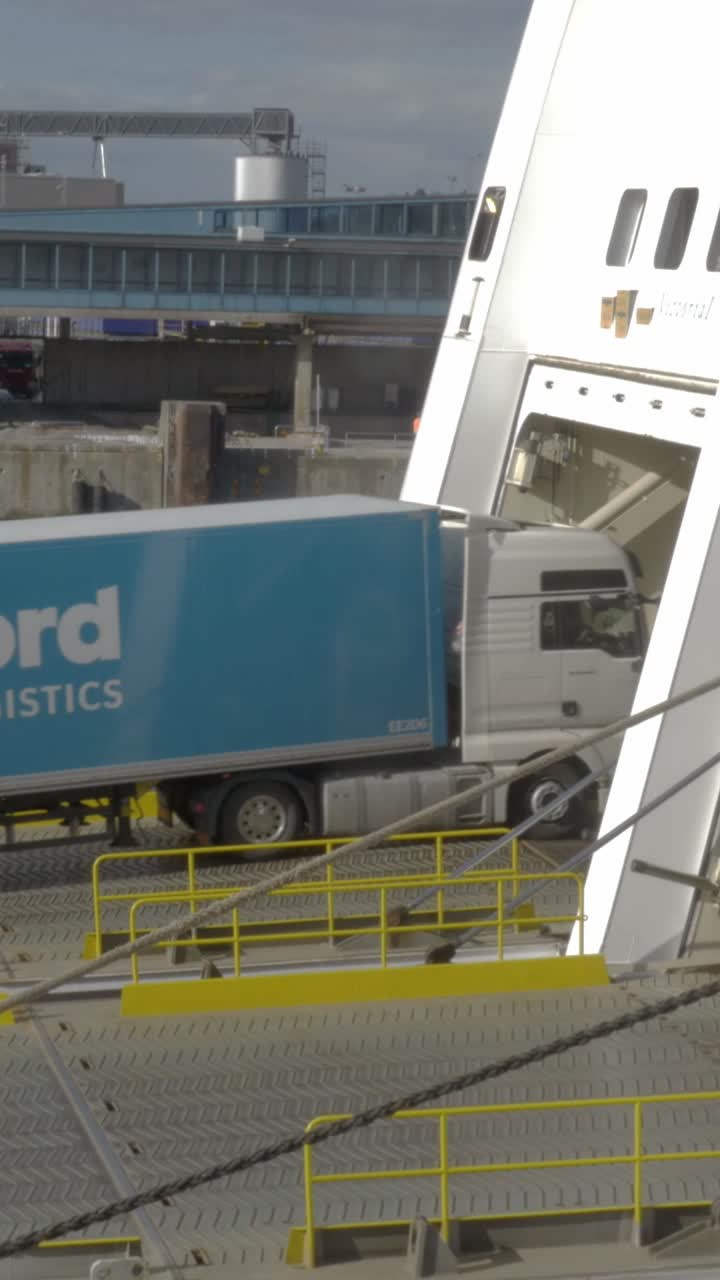 Truck on a ferry