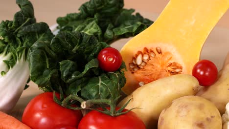 a vibrant mix of fresh vegetables displayed