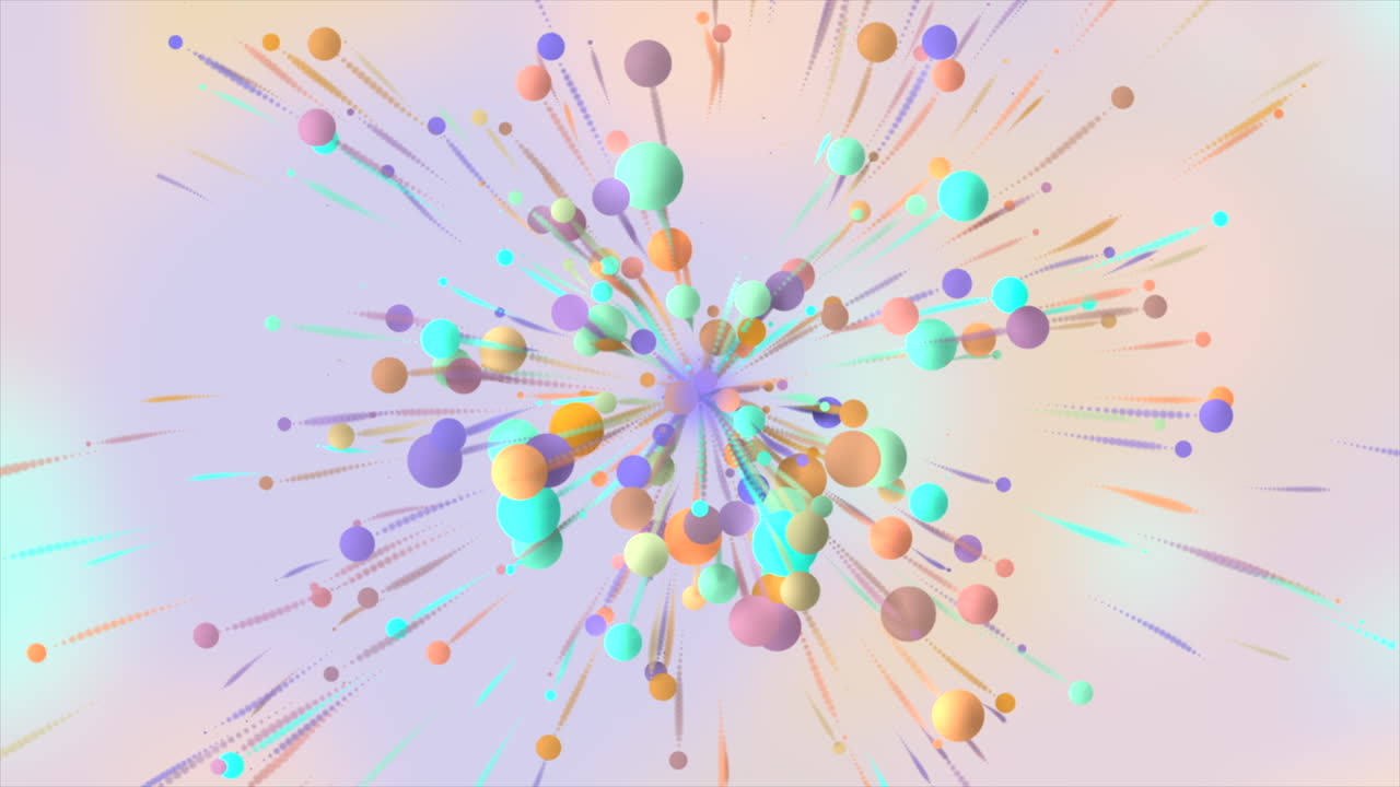 추상적인 다채로운 폭발