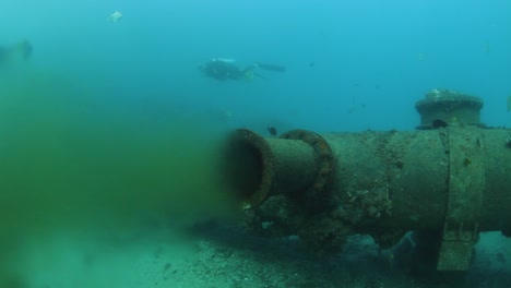 Treated-sewer-being-released-into-the-ocean-as-recycled-water