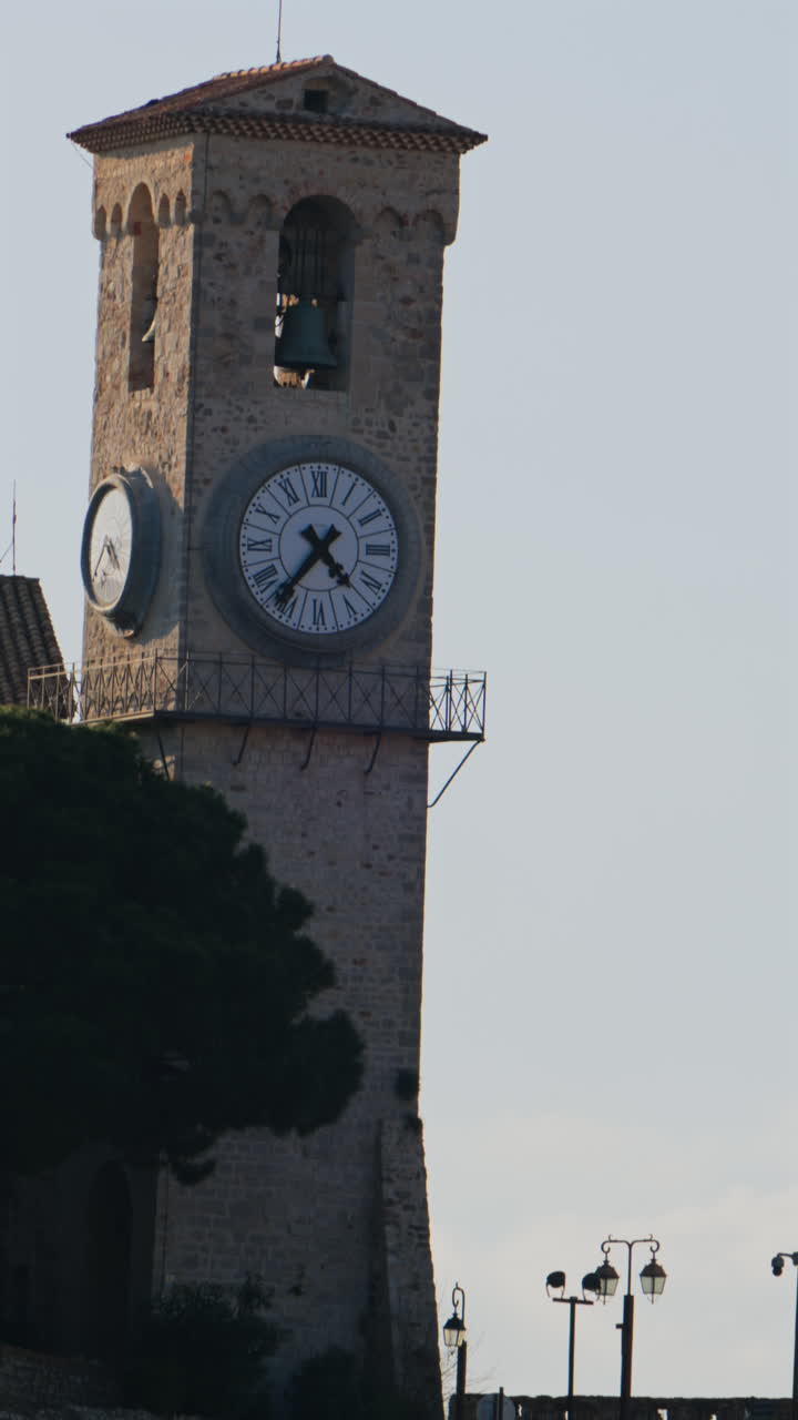 View of the Notre Dame d'Esperance Catholic church in Cannes, France. Vertical