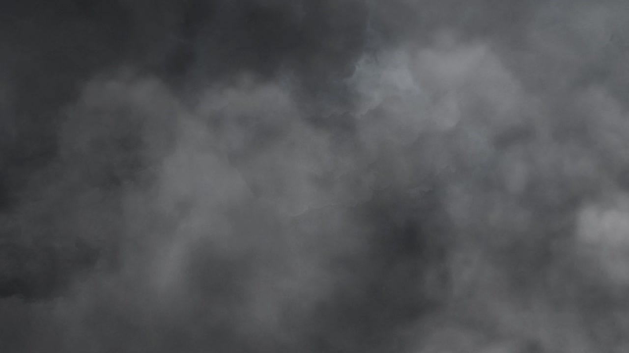 밤에는 번개와 회색 구름, 하늘 4k