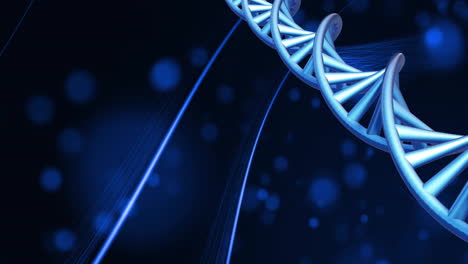 Animation-of-dna-strand-spinning-on-dark-background