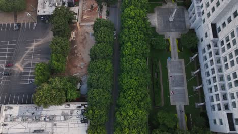 Top-view-of-a-city-street-in-Midtown-Atlanta