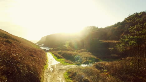 drone footage of beautiful landscape