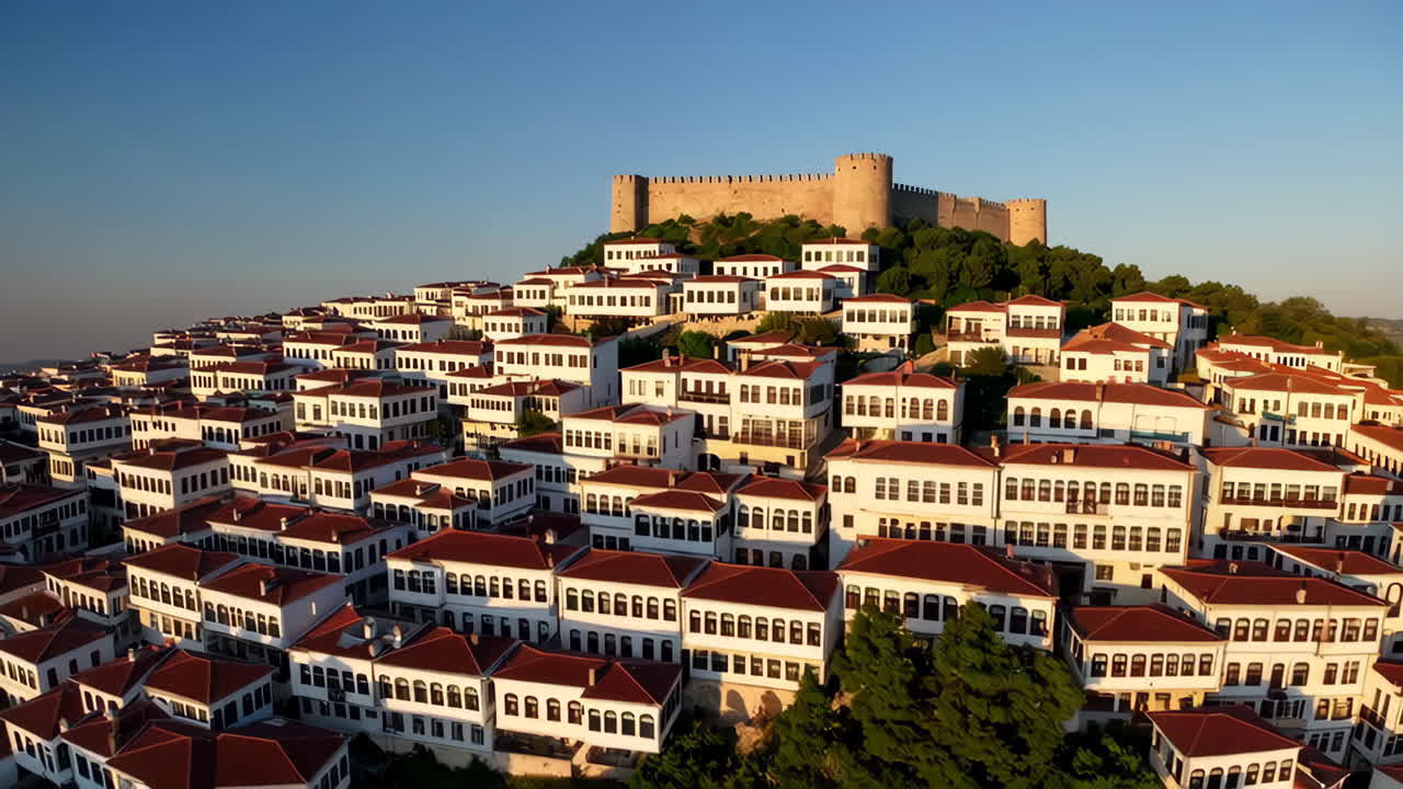 Ancient Hilltop Town with Fortress