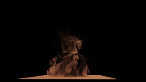 brown smoke simulation