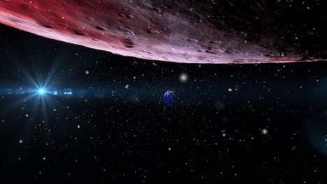 nubes nebulosas que brillan intensamente en el universo