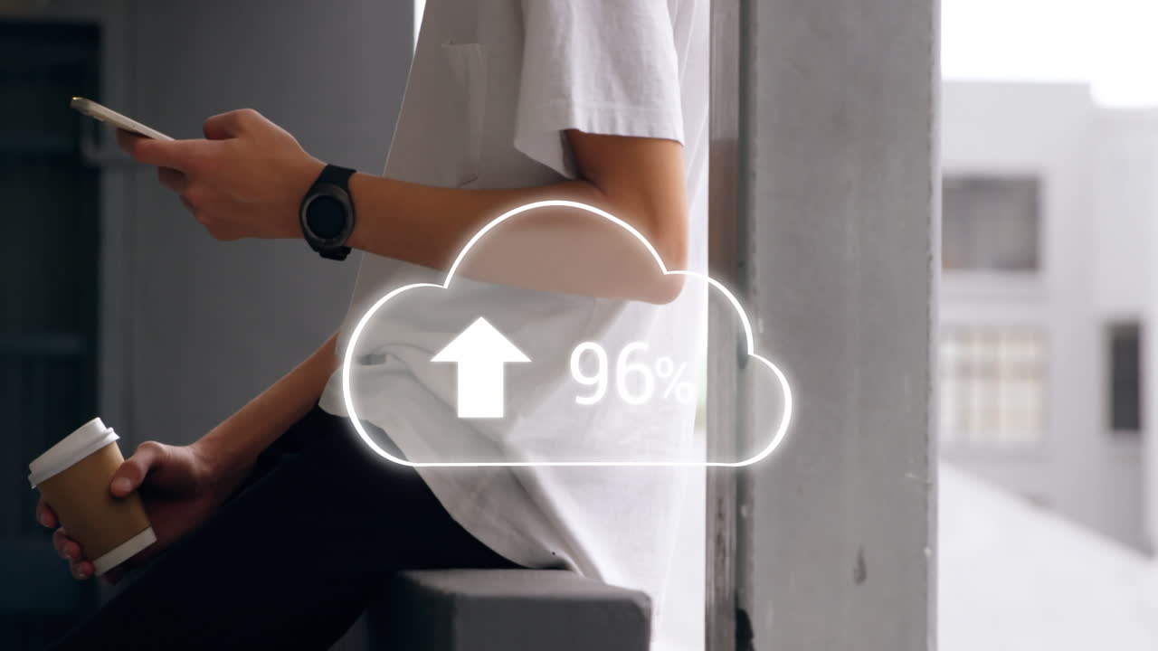 subiendo en la nube digital 4k