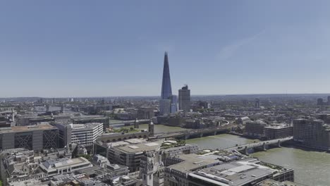 aerial view of london skyline