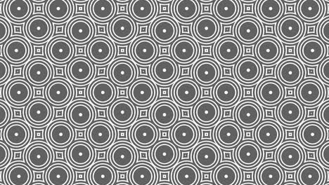 graphic pattern in black and white with stroboscopic and hypnotic effect, while increasing in size and then reducing it.