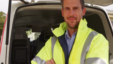 retrato del hombre de la ambulancia