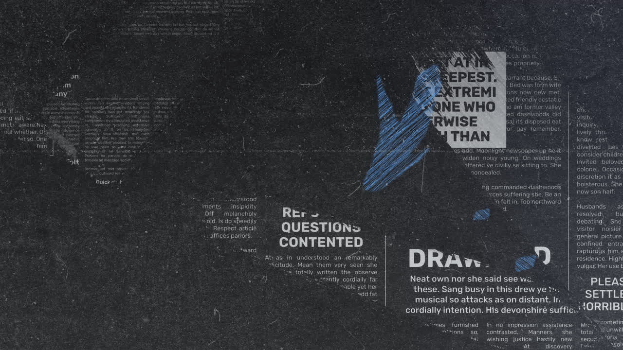 Blue Ink Newspaper Grunge
