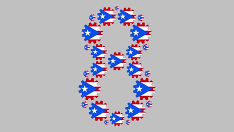 puerto rican number eight