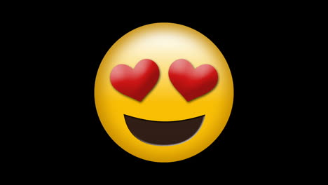 video generado digitalmente de emoji de amor