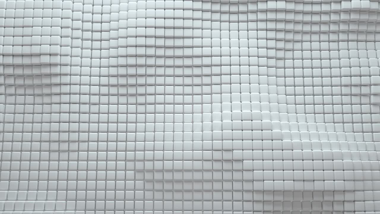 fondo de animación del cubo desplazamiento de la caja blanca abstracta
