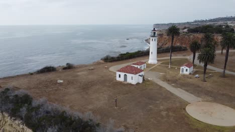 Point-Vicente-Lighthouse-by-Drone-4k