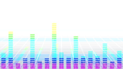 colorful sound waves for party. disco background. abstract colorful wave pattern. loop animation of music equalizer.