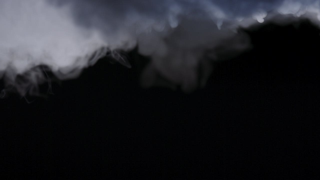 현실적인 건조 얼음 연기 구름 안개