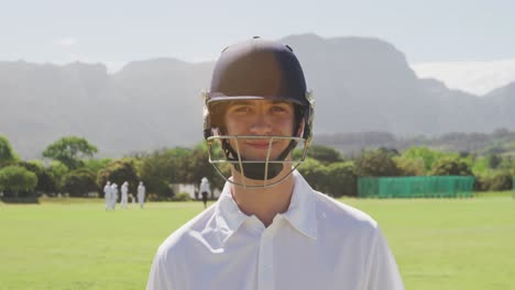 cricket player smiling at the camera