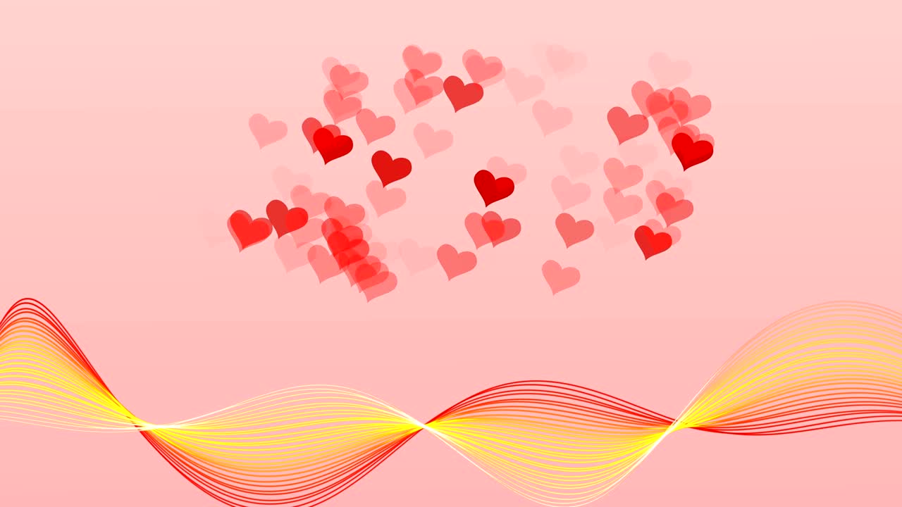 추상적인 크리스마스와 은 심장 모양, 흐르는 발렌타인 데이, 사랑, 관계, 휴가, 행사, 축제