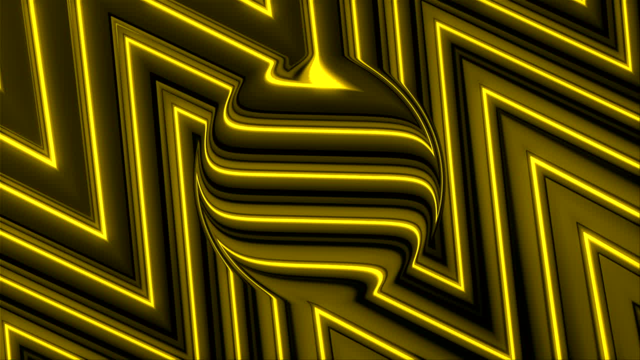 Abstract Geometric Pattern with Glowing Lines