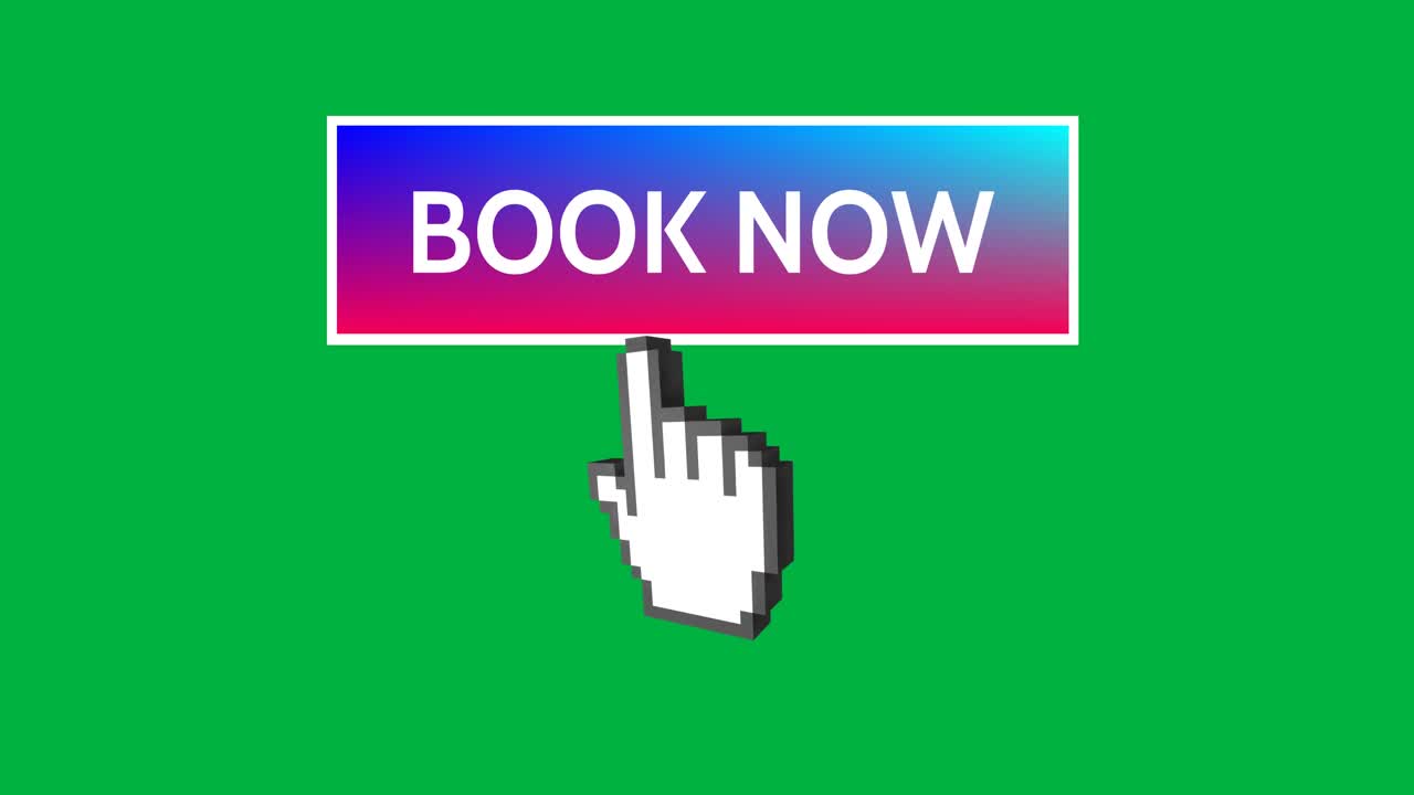 4k를 가리키는 손으로 지금 예약 버튼