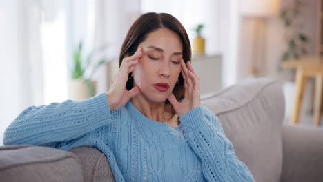 woman suffering from a headache