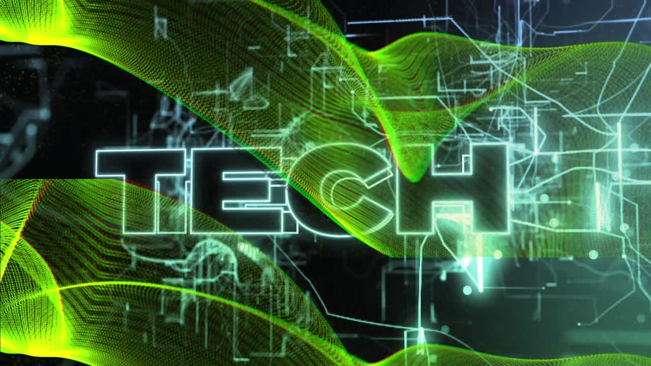 animación de formas sobre texto técnico