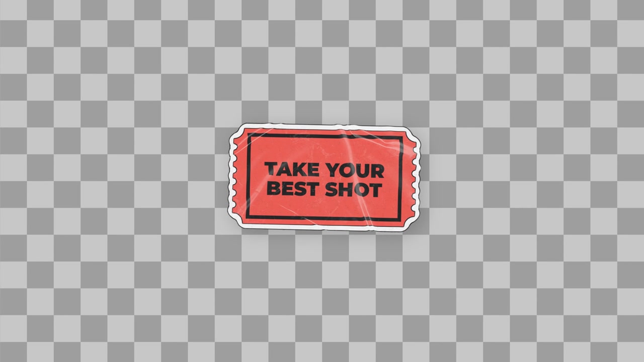 Take Your Best Shot Sticker