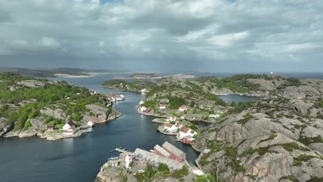 morning light spreading across the islands of ny-hellesund