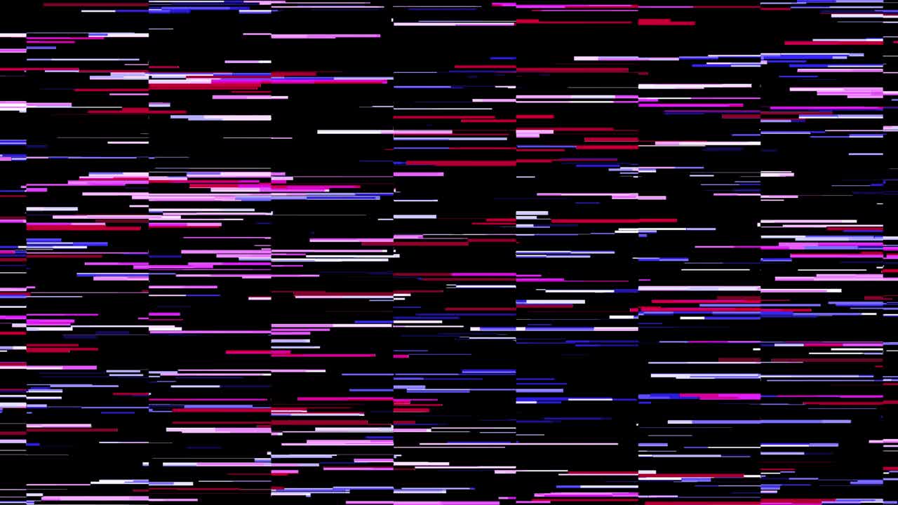 Abstrakter geometrischer Glitch-Tech-Linienhintergrund. 4K-Animation.