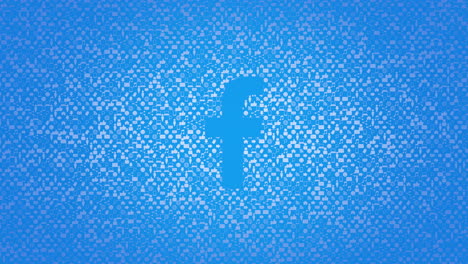 iconos de movimiento de la red social de facebook en un fondo simple