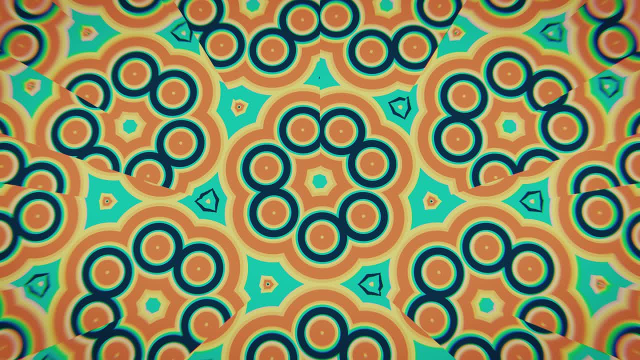 Motivo geometrico astratto retrò con variazione cromatica ipnotica