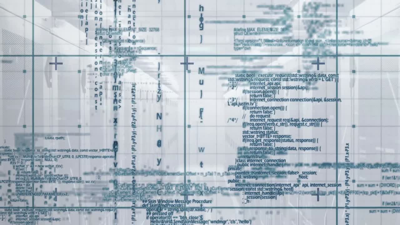 Animation of data processing over servers