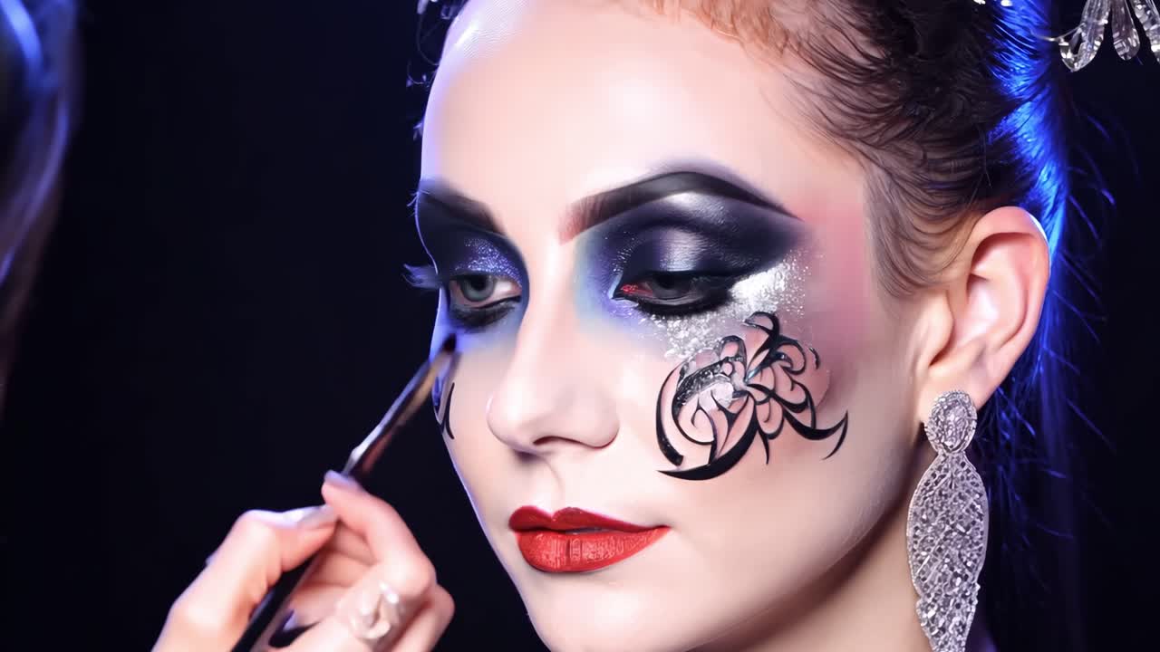 Dramatic Face Painting and Makeup