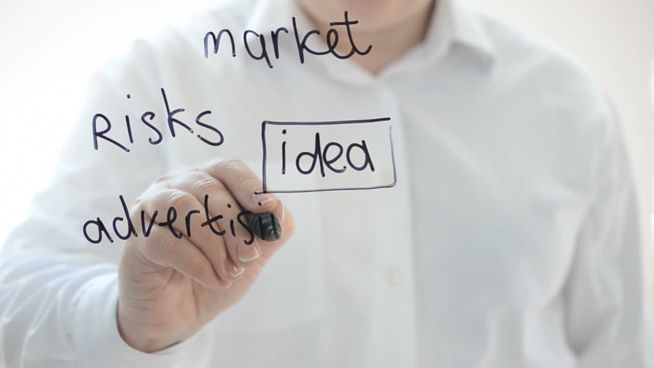Business strategy. We draw a marker