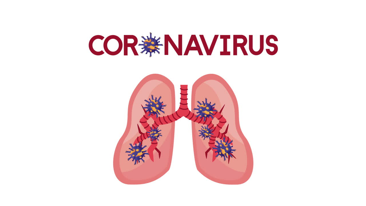 infección por coronavirus en los pulmones