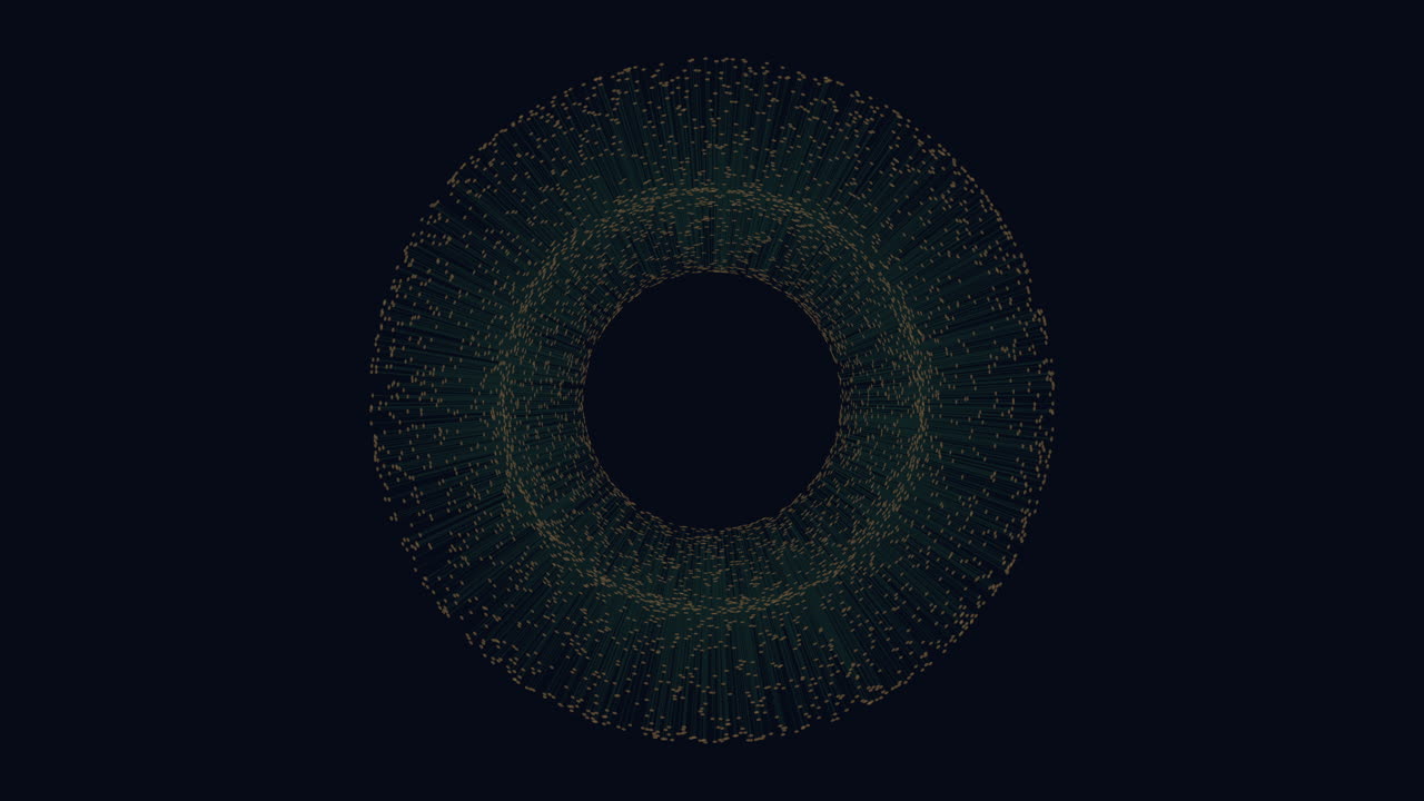 patrón de puntos circulares verdes sobre un fondo negro