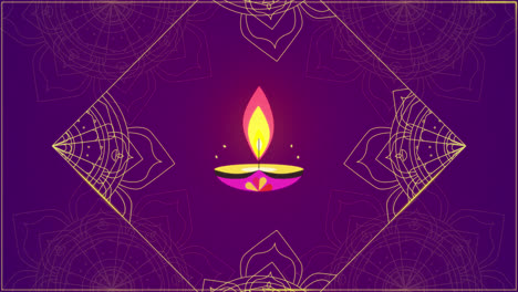 diseño gráfico diwali diya