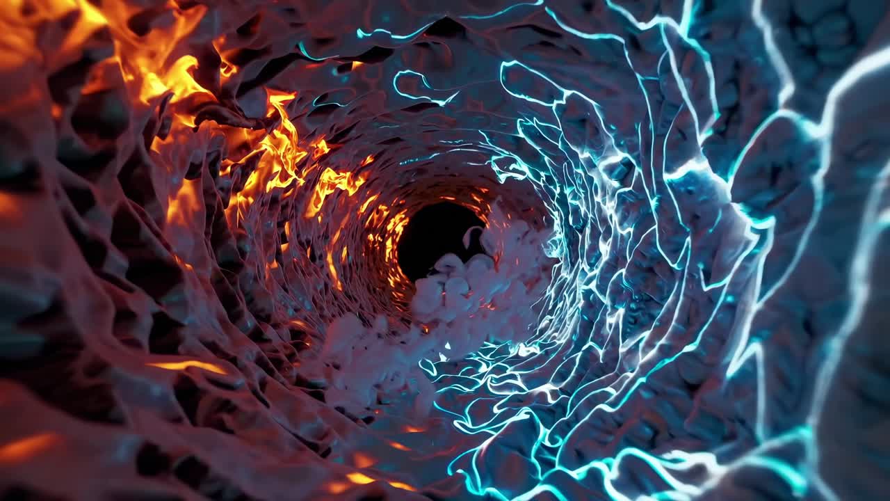Abstract Tunnel of Light and Energy
