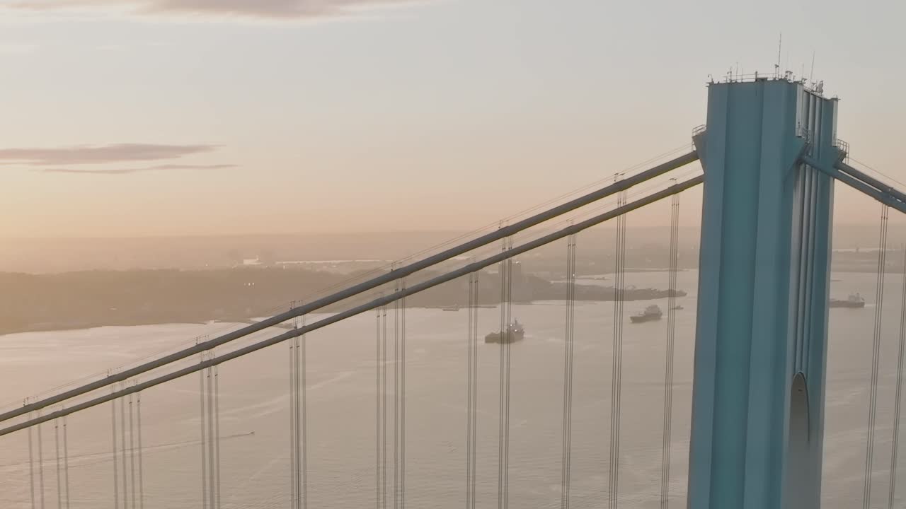 View of a Suspension Bridge Over the Water