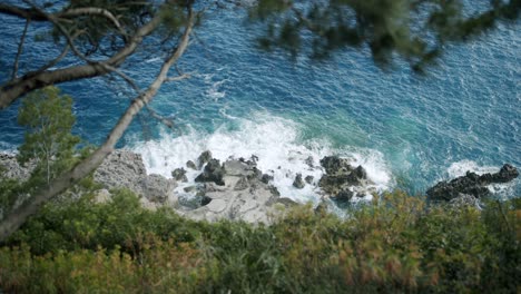 beautiful videw of the sea of capri from ahead, in italy, during a great morning in spring - 02