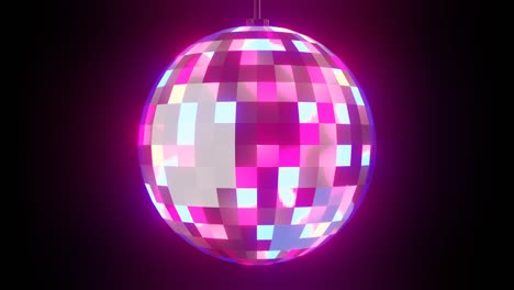 bola de discoteca sobre un fondo negro