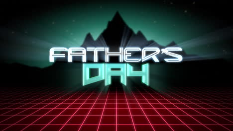 Animation-intro-text-Fathers-day-and-mountain-retro-holiday-background-1