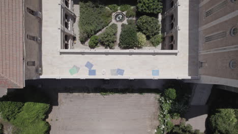 the private and modest garden of the monastery of the silent monks, latrun - the monks lifestyle in based on simplicity and harmony with nature