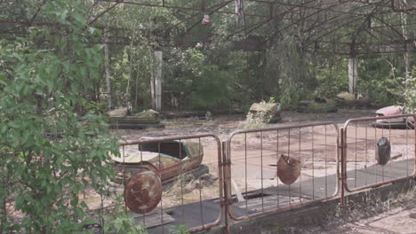 Shot-of-the-abandoned-radioactive-city-of-Pripyat-in-the-exclusion-zone,-near-Chernobyl-Powerplant,-Ukraine