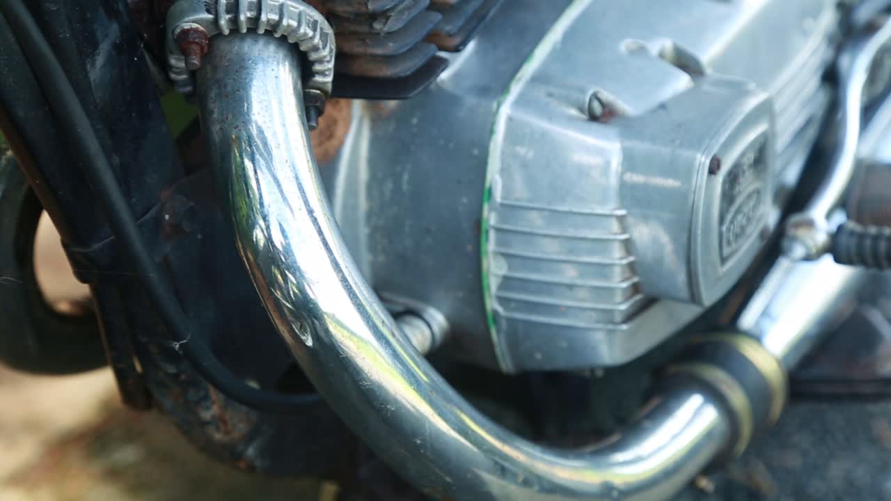 인디언 빈티지 모터사이클 엔진, 빈티지 오토바이 배기가스, 엔진 체이스